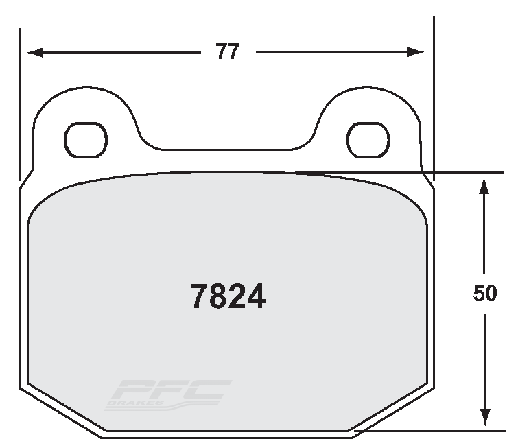 7824 RACE PAD SET, 11 CMPD 15 MM