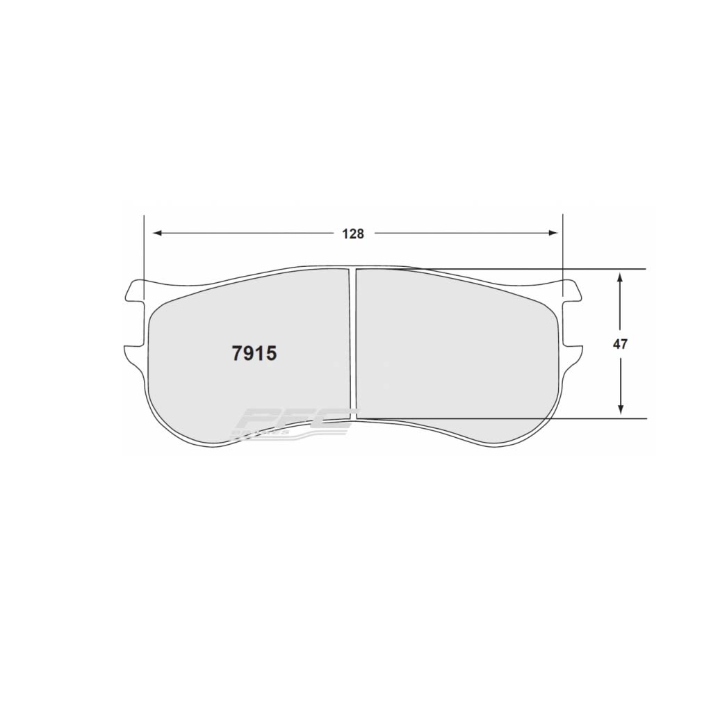 7915 Race Pad Set - 16 MM