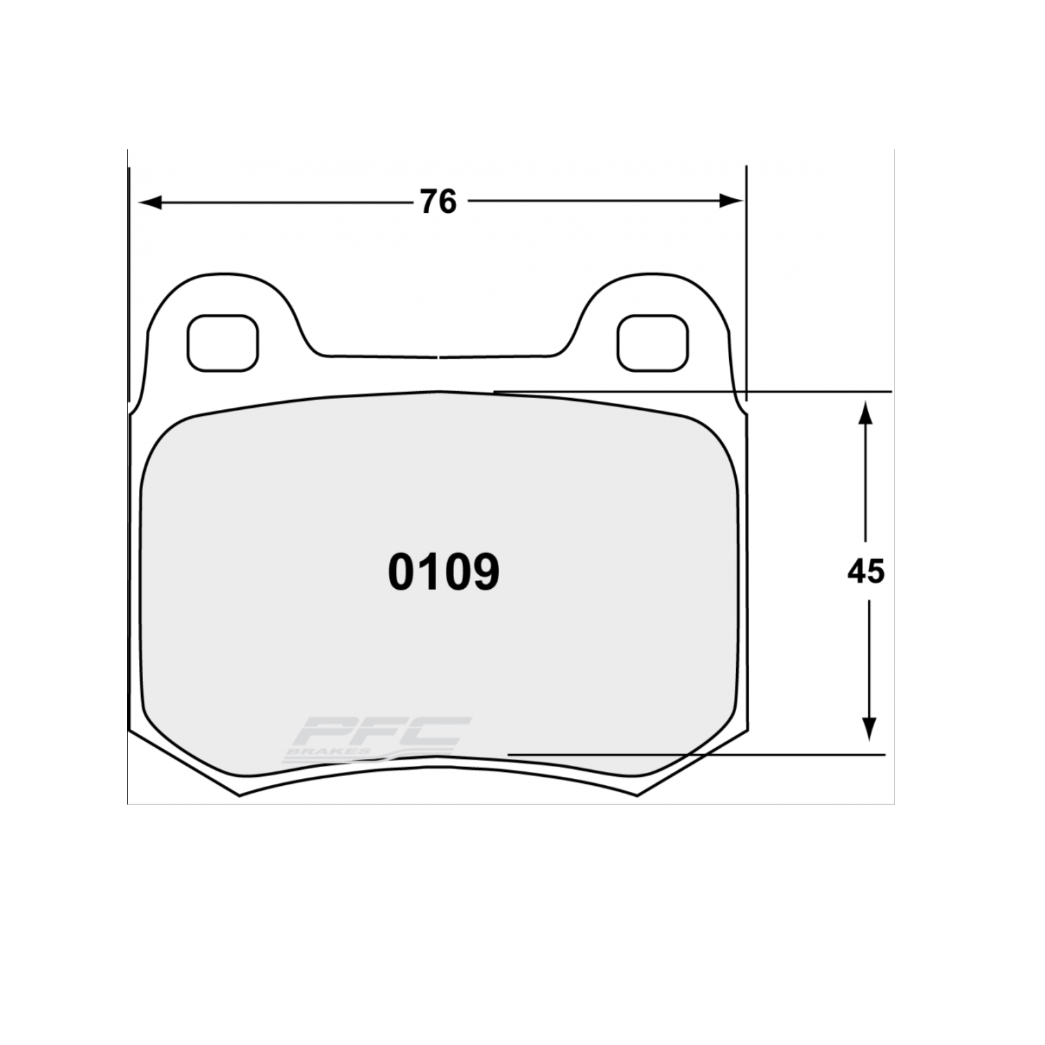 109 Z-RATED BRAKE PAD SET