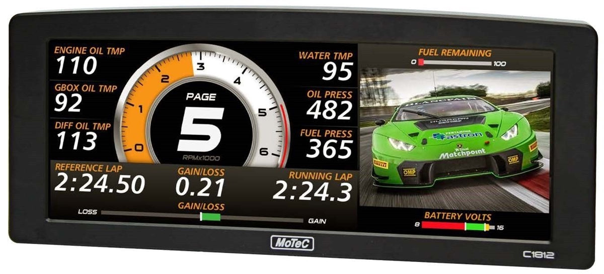 MoTeC C1812 12" Color Display Logger w/USB