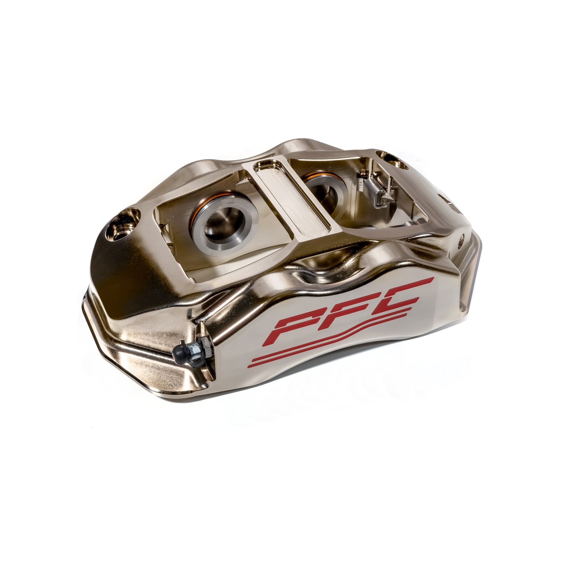 Nickel Plated PFC ZR94 Monobloc Brake Caliper with Internal Fuid Crossover for Rally